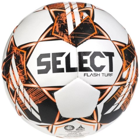 Piłka nożna Select Flash Turf FIFA Basic V23 Ball FLASH TURF WHT-BLK 5 Piłka nożna Select Flash Turf FIFA Basic V23 Ball FLASH TURF WHT-BLK 5