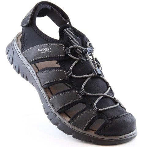 Sandały Rieker zabudowane M 26770-00 RKR584 43