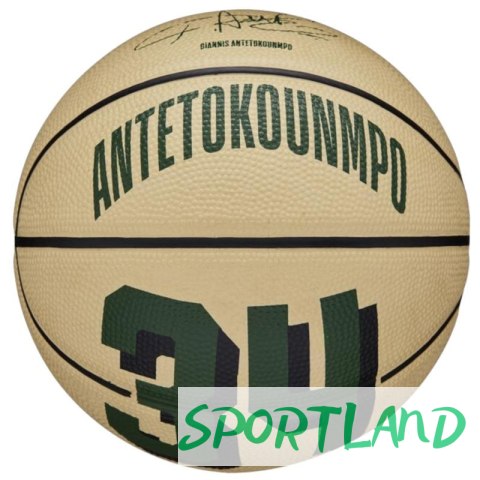 Piłka do koszykówki Wilson NBA Player Icon Giannis Antetokounmpo Mini Ball WZ4007501XB 3 Piłka do koszykówki Wilson NBA Player Icon Giannis Antetokounmpo Mini Ball WZ4007501XB 3