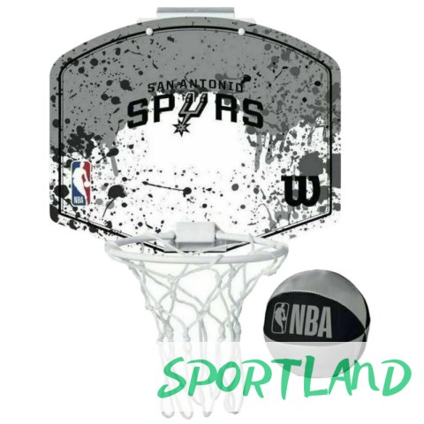Tablica do koszykówki Wilson NBA Team San Antonio Spurs Mini Hoop WTBA1302SAN One size Tablica do koszykówki Wilson NBA Team San Antonio Spurs Mini Hoop WTBA1302SAN One size