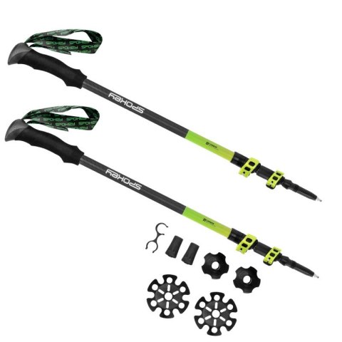 Kije trekkingowe Spokey Carbon SPK-940975 105-135cm Kije trekkingowe Spokey Carbon SPK-940975 105-135cm