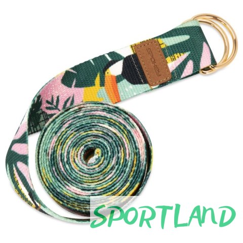Pasek do jogi Spokey Home Jungle 941959 300x3,8cm Pasek do jogi Spokey Home Jungle 941959 300x3,8cm