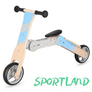 Rowerek biegowy i hulajnoga dziecięca 2w1 Spokey WOO-RIDE MULTI 940906 niebieski N/A