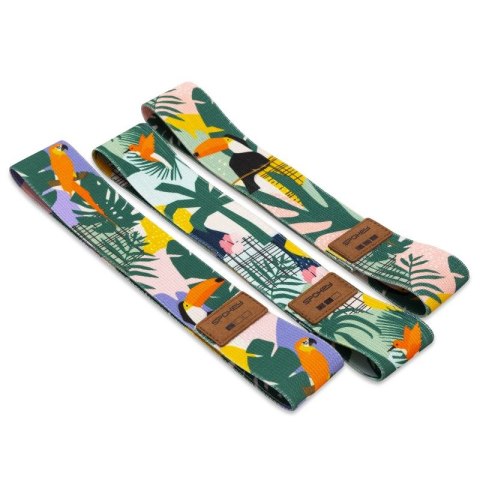 Zestaw gum treningowych Spokey Home Jungle SPK-941536 2x1,5kg Zestaw gum treningowych Spokey Home Jungle SPK-941536 2x1,5kg