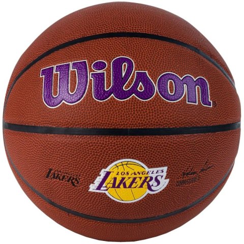 Piłka do koszykówki Wilson Team Alliance Los Angeles Lakers Ball WTB3100XBLAL 7 Piłka do koszykówki Wilson Team Alliance Los Angeles Lakers Ball WTB3100XBLAL 7