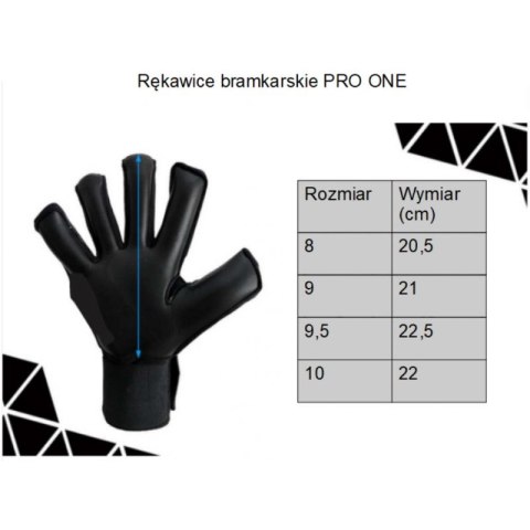 Rękawice bramkarskie Yakima Sport Pro One 100729 Rozm. 8 Rękawice bramkarskie Yakima Sport Pro One 100729 Rozm. 8