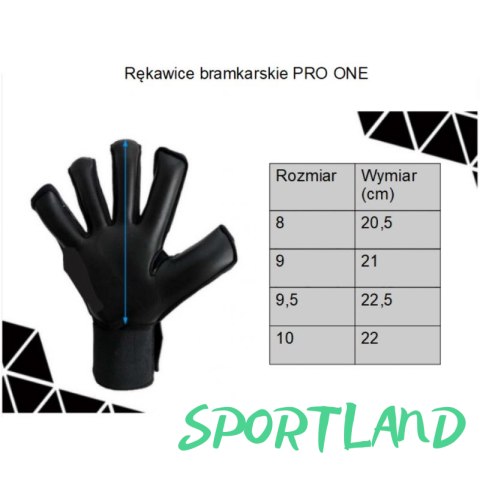 Rękawice bramkarskie Yakima Sport Pro One 100733 Rozm. 10 Rękawice bramkarskie Yakima Sport Pro One 100733 Rozm. 10