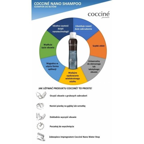 Pianka czyszcząca do skór i tekstyliów Coccine DA0277 szt Pianka czyszcząca do skór i tekstyliów Coccine DA0277 szt