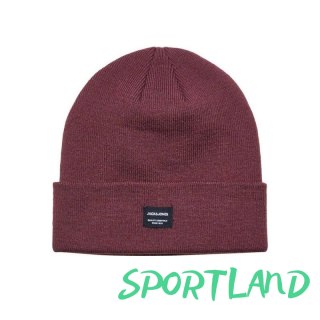 Czapka Jack & Jones Jacdna Beanie Noos M 12092815 bordowa uniwersalny