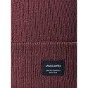 Czapka Jack & Jones Jacdna Beanie Noos M 12092815 bordowa uniwersalny