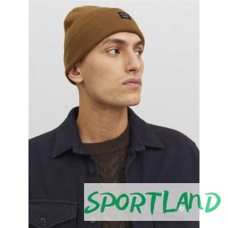 Czapka Jack & Jones Jacdna Beanie Noos M 12092815 brązowa uniwersalny