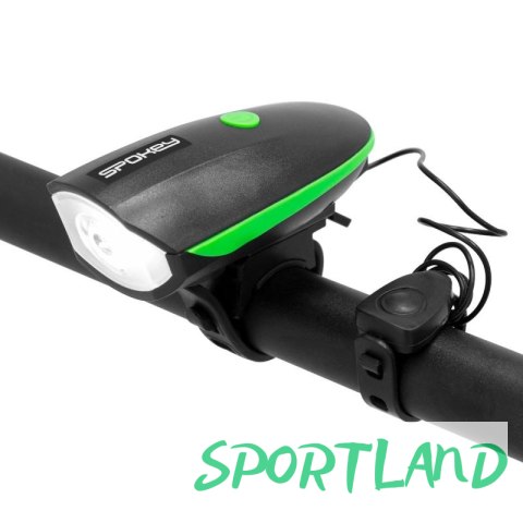 Lampka rowerowa z klaksonem Spokey Raini SPK-942714 N/A Lampka rowerowa z klaksonem Spokey Raini SPK-942714 N/A