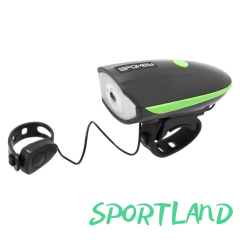 Lampka rowerowa z klaksonem Spokey Raini SPK-942714 N/A Lampka rowerowa z klaksonem Spokey Raini SPK-942714 N/A