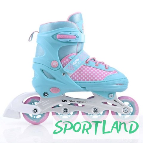 Rolki regulowane SMJ sport 2w1 Jr Lili 38-41 Rolki regulowane SMJ sport 2w1 Jr Lili 38-41