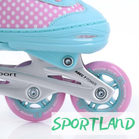 Rolki regulowane SMJ sport 2w1 Jr Lili 38-41 Rolki regulowane SMJ sport 2w1 Jr Lili 38-41