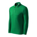 Koszulka polo Malfini Pique Polo LS M MLI-22116 zieleń trawy 3XL