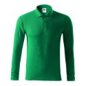 Koszulka polo Malfini Pique Polo LS M MLI-22116 zieleń trawy 3XL