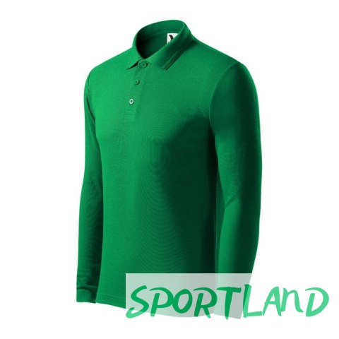 Koszulka polo Malfini Pique Polo LS M MLI-22116 zieleń trawy L Koszulka polo Malfini Pique Polo LS M MLI-22116 zieleń trawy L