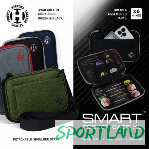 Pokrowiec na rzutki Harrows Smart Case 6 XL SmartcaseXL green/black N/A Pokrowiec na rzutki Harrows Smart Case 6 XL SmartcaseXL green/black N/A