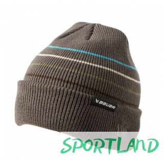 Czapka zimowa Bauer NE Striped Toque 1062316 szary