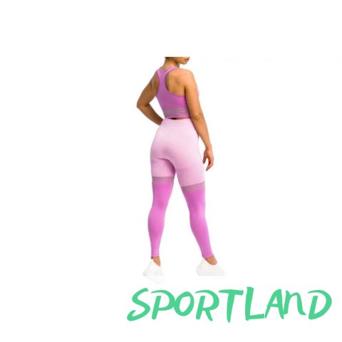 Legginsy GymHero Leggins Stripes W MAUVE M Legginsy GymHero Leggins Stripes W MAUVE M