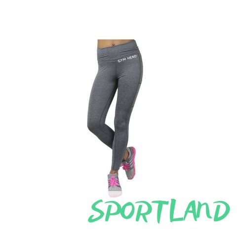 Legginsy GymHero Leggins W PUSHUP-GREY S Legginsy GymHero Leggins W PUSHUP-GREY S