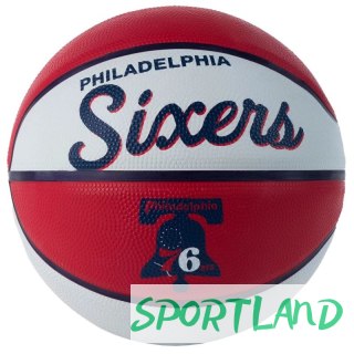 Piłka Wilson Team Retro Philadelphia 76ers Mini Ball WTB3200XBPHI 3