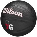 Piłka do koszykówki Wilson Team Tribute Philadelphia 76ers Mini Ball WZ4017611XB 3