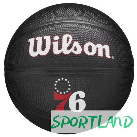 Piłka do koszykówki Wilson Team Tribute Philadelphia 76ers Mini Ball WZ4017611XB 3 Piłka do koszykówki Wilson Team Tribute Philadelphia 76ers Mini Ball WZ4017611XB 3