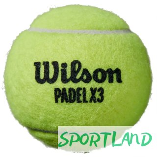 Piłki do tenisa ziemnego Wilson X3 Pack Speed Padel Ball WR8901101001 One size