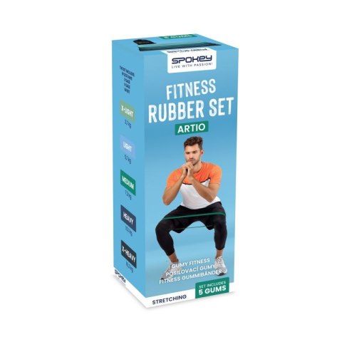 Zestaw gum fitness Spokey Artio SPK-943618 60x5cm Zestaw gum fitness Spokey Artio SPK-943618 60x5cm