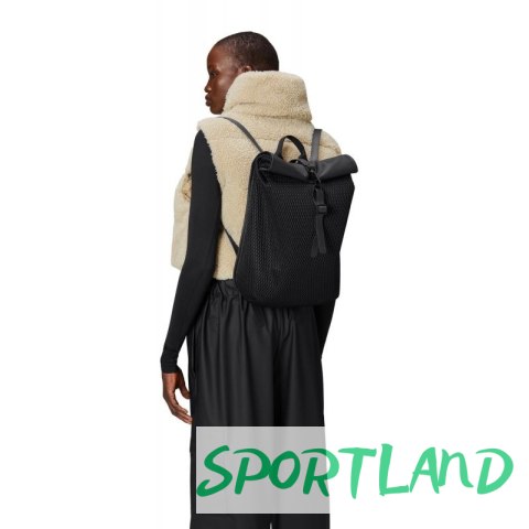 Plecak Rains Rolltop Rusksack Mesh Mini Black W3 13350 01 uniwersalny Plecak Rains Rolltop Rusksack Mesh Mini Black W3 13350 01 uniwersalny
