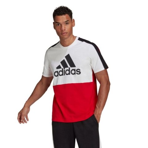 Koszulka adidas Essentials Colorblock Single Jersey Tee M HE4330 S
