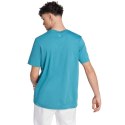 Koszulka adidas Essentials Single Jersey Linear Embroidered Logo Tee M IJ8655 M