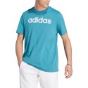 Koszulka adidas Essentials Single Jersey Linear Embroidered Logo Tee M IJ8655 M