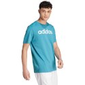 Koszulka adidas Essentials Single Jersey Linear Embroidered Logo Tee M IJ8655 M
