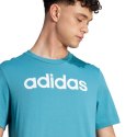 Koszulka adidas Essentials Single Jersey Linear Embroidered Logo Tee M IJ8655 S