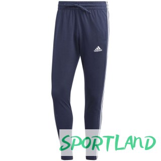 Spodnie adidas Essentials Single Jersey Tapered Open Hem 3-Stripes M IC0045 S