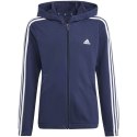 Bluza adidas Essentials 3-Stripes Full-Zip Hoodie Jr IB1667 164cm
