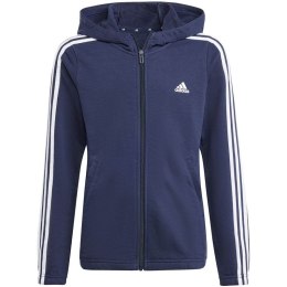 Bluza adidas Essentials 3-Stripes Full-Zip Hoodie Jr IB1667 164cm