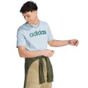 Koszulka adidas Essentials Single Jersey Linear Embroidered Logo Tee M IJ8651 M