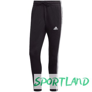 Spodnie adidas Essentials Single Jersey Tapered Open Hem 3-Stripes M IC0044 S