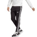 Spodnie adidas Essentials Single Jersey Tapered Open Hem 3-Stripes M IC0044 S