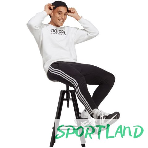 Spodnie adidas Essentials Single Jersey Tapered Open Hem 3-Stripes M IC0044 S Spodnie adidas Essentials Single Jersey Tapered Open Hem 3-Stripes M IC0044 S