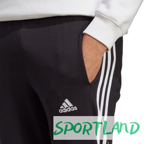 Spodnie adidas Essentials Single Jersey Tapered Open Hem 3-Stripes M IC0044 S Spodnie adidas Essentials Single Jersey Tapered Open Hem 3-Stripes M IC0044 S