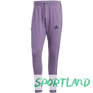 Spodnie adidas Essentials Single Jersey Tapered Open Hem 3-Stripes M IJ8699 XL