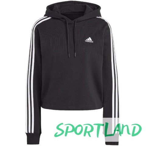 Bluza adidas Essentials 3-Stripes French Terry Crop Hoodie W IC8767 L Bluza adidas Essentials 3-Stripes French Terry Crop Hoodie W IC8767 L