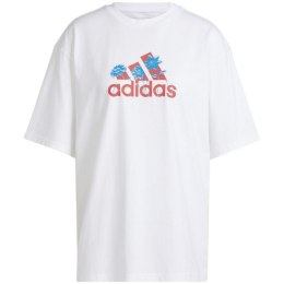 Koszulka damska adidas Flower Pack Badge of Sport biała IT1421 L
