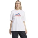 Koszulka damska adidas Flower Pack Badge of Sport biała IT1421 M