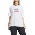 Koszulka damska adidas Flower Pack Badge of Sport biała IT1421 M